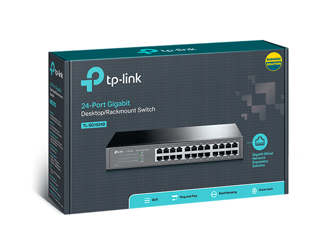 TP Link TL-SG1024D 24-Port Gigabit Desktop/Rackmount Switch in Qatar TP Link TL-SG1024D 24-Port Gigabit Desktop/Rackmount Switch in Qatar